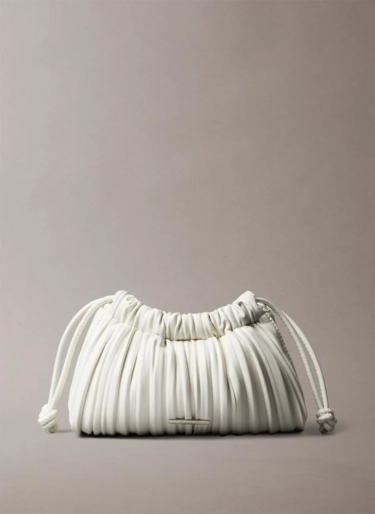 كالفن كلاين جينز Causal Drawstring Plisse Crossbody