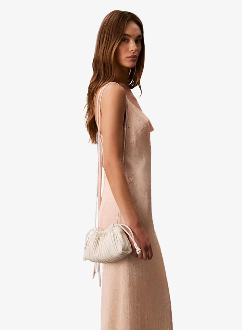 Calvin Klein Jeans Causal Drawstring Plisse Crossbody