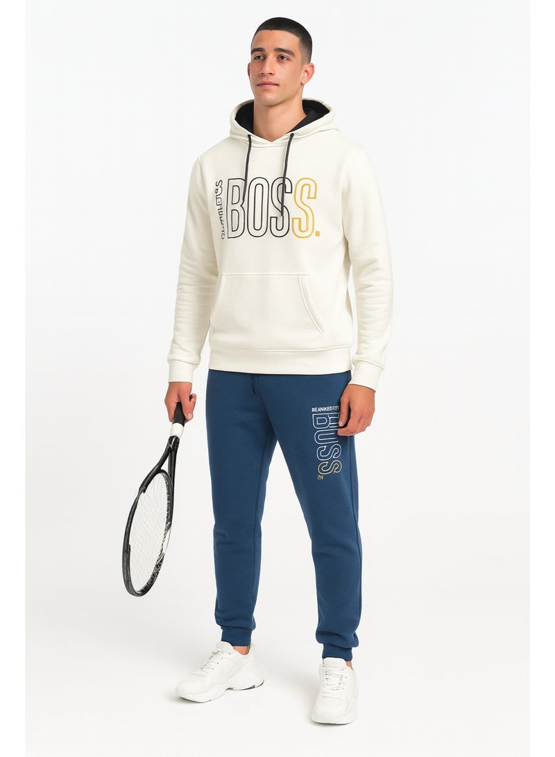 Men's Printed Hoodie & Joggers Tracksuit Set - Image 1