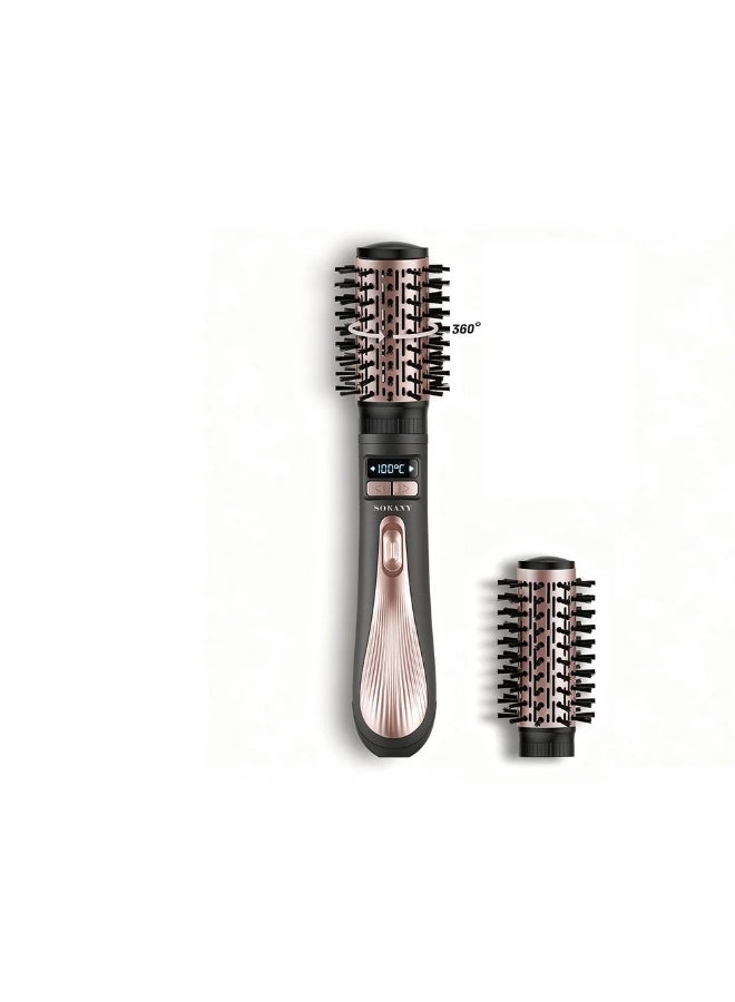 Sokany 2-in-1 Digital Rotating Hair Dryer Brush, 1200W, for Frizz Treatment, Hair Styling, Drying, and Straightening (Sokany's Advanced Technology) SK-15051 - Image 1