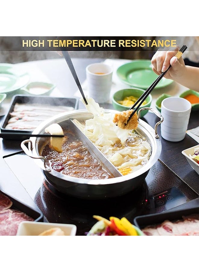 10 Pairs Dishwasher Safe Fiberglass Chopsticks Set, Reusable Japanese Chinese Chopsticks, Non-Slip, Easy to Use, Japanese Chinese Chop sticks for Home and Restaurant - Image 4