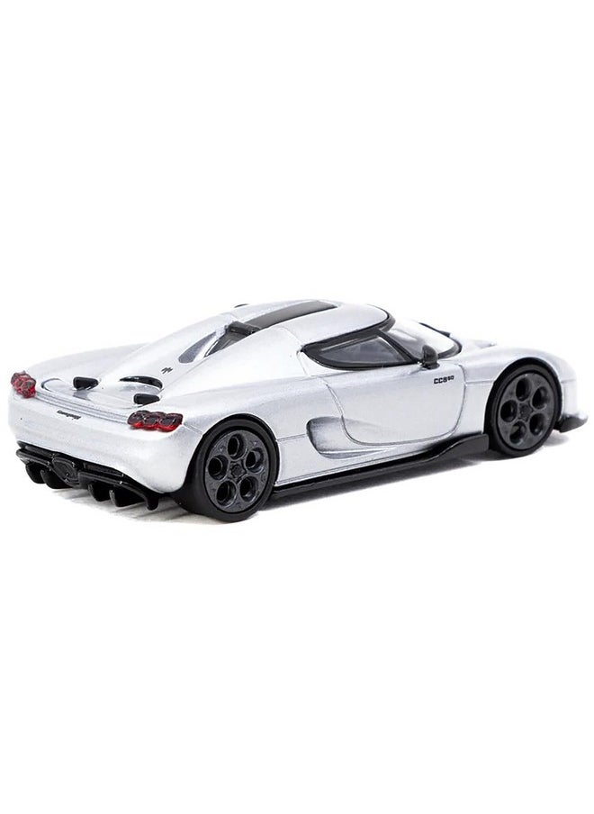1:64 Scale Diecast Model Car Compatible with Koenigsegg CC850 Sliver Limited Edition by Tarmac T64G-TL051-SL  - Image 2