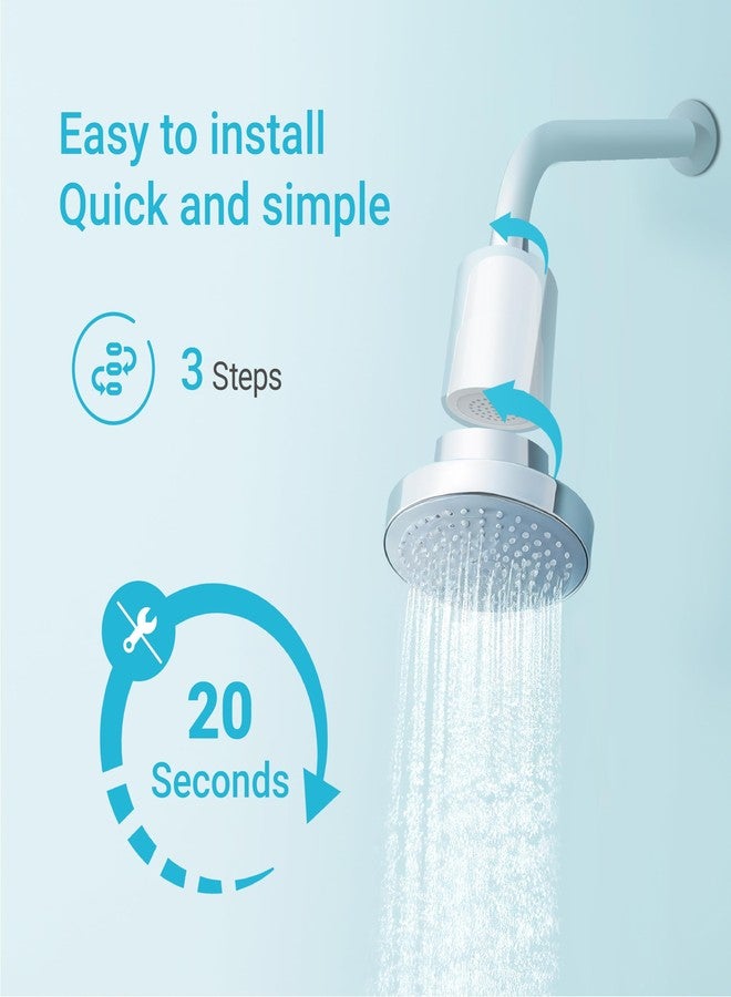 AquaCrest فلتر استبدال AQUA CREST لرأس الدش JOLIE®، cartridge استبدال فلتر دش عالي الضغط لشعر وبشرة أكثر صحة، عبوة 2 - Image 5