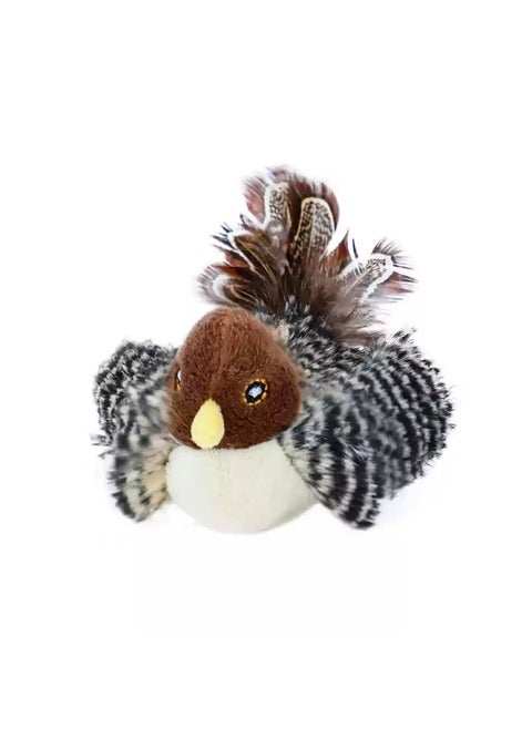 Intelligent Simulation Vocal Bird Teasing Cat Toy - Scratch resistant Bite resistant Cat Self Hi Companion with Feathers+Chirp Sound