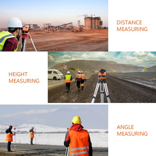 ajee Automatic Optical Level 32X with Self-Leveling Magnetic Dampened Compensator and Transport Lock, Height/Distance/Angle Measuring Tool 393Ft of 3/10" at 100Ft Leveling Accuracy IP54 Waterproof - Image 5