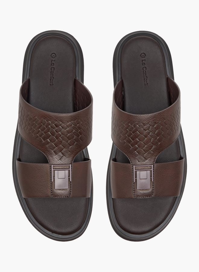 Le Confort Men Metal Accent Slip-On Arabic Sandals - Image 2