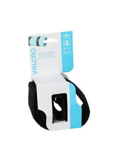 Velcro 2-Piece Heavy Duty All Purpose Durable Nylon Strap Set Black 3 ft x 21 Inch 90440  - Image 2