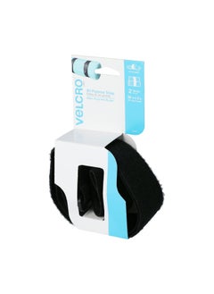 Velcro 2-Piece Heavy Duty All Purpose Durable Nylon Strap Set Black 3 ft x 21 Inch 90440  - Image 3