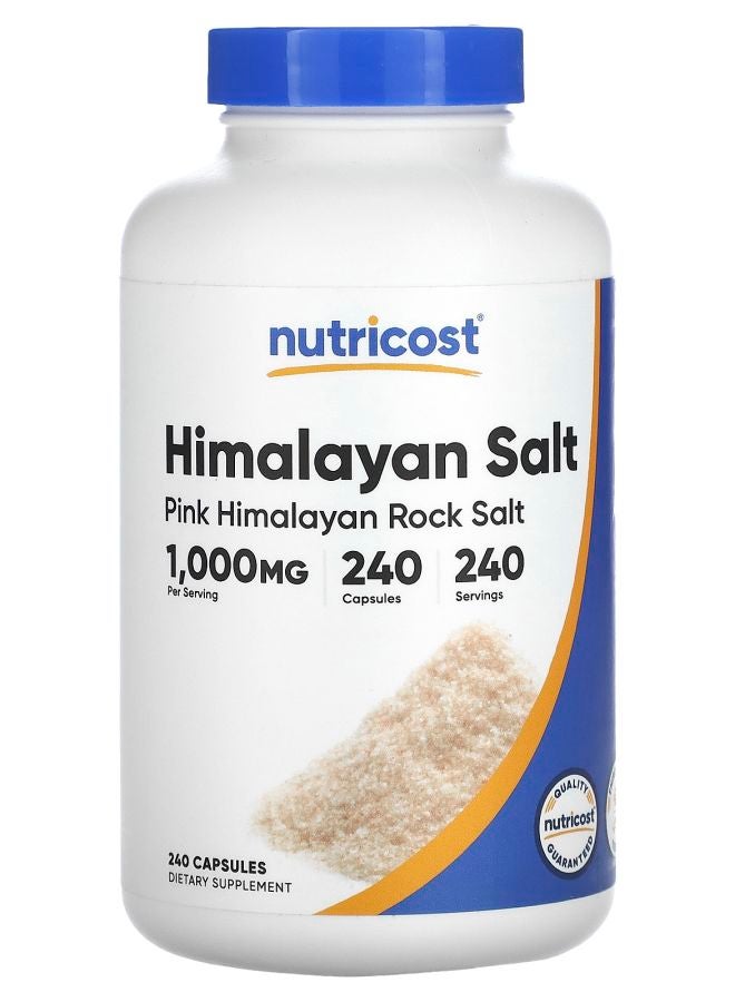 Nutricost Himalayan Salt  1000 mg  240 Capsules