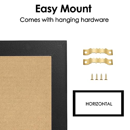 Umtiti Magnetic Weekly Dry Erase White Board and Cork Board, Black Wood Frame，Magnetic Surface Whiteboard for Home Office and Wall Decor(ZHZL-2040BK) - Image 4