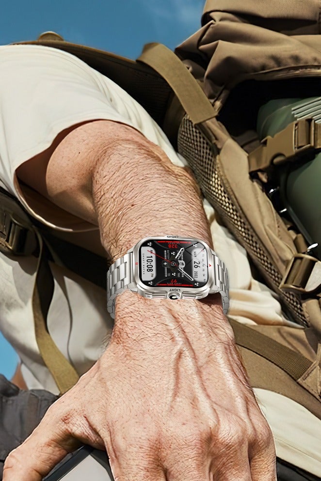 رولستيمي ساعات رجالية ذكية يمكن ارتداؤها ، ومكالمات بلوتوث ، وأنماط رياضية متعددة ، وتذكير الاهتزاز ، والشحن المغناطيسي ، ونظام أندرويد 4.0 أعلاه ونظام يوس 8.0 وما فوق هي عالمية ، ساعة ذكية - Image 2