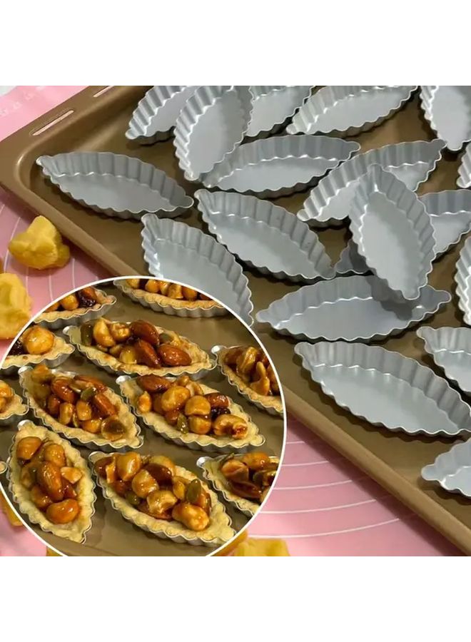 C14 5 Pieces Ship Shaped Mini Pie Plate Baking Mold Easy Demoulding - Image 2