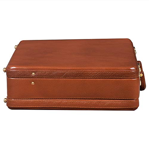 BRAND LEATHER Men's Briefcase (Tan Brown) - Image 2