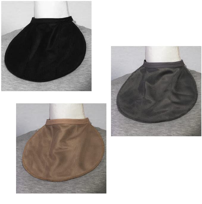 Breathable Laryngectomy Tracheostomy Neck Stoma Guard Cover Color Variety Pack 3 PCS Black Gray Beige