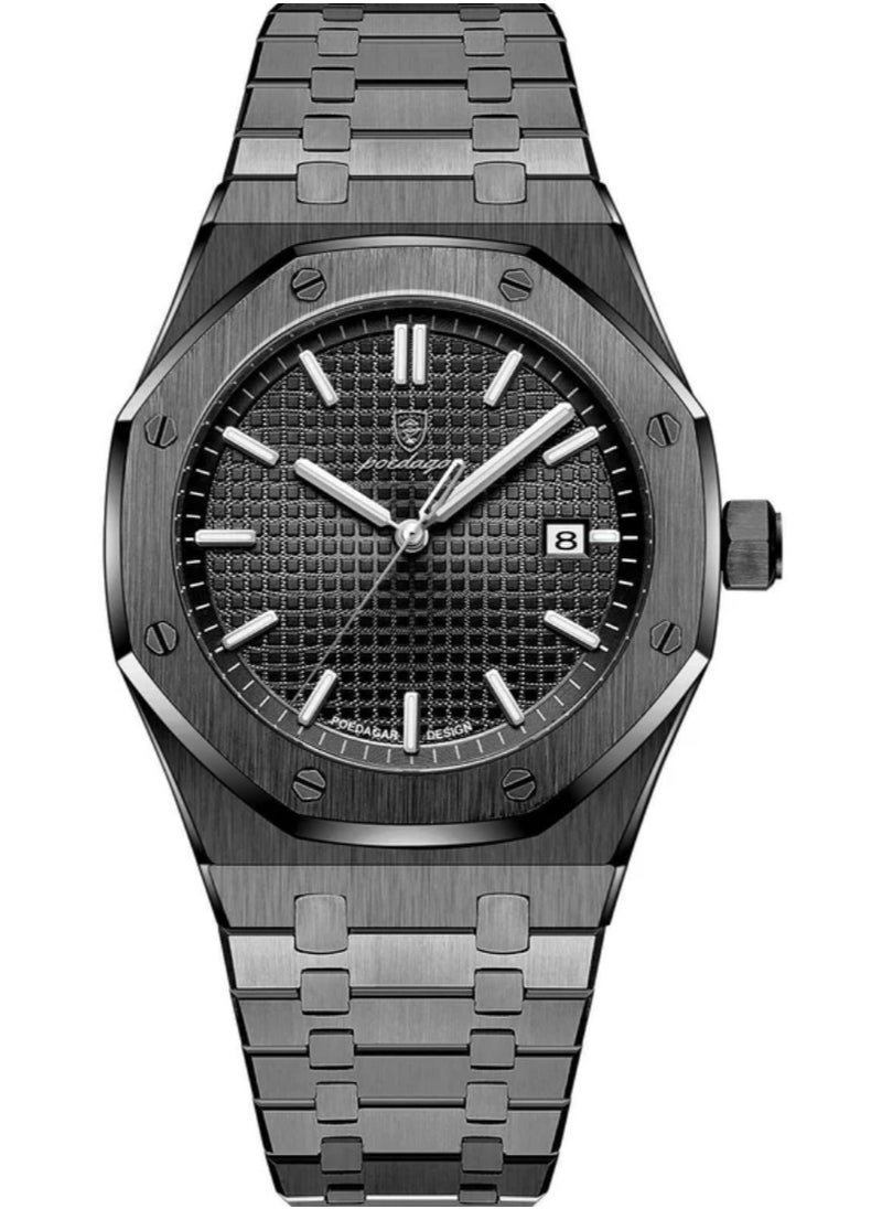 POEDAGAR POEDAGAR Waterproof Luminous Men's Watch Quartz，Men's Wrist Watches  - Image 1