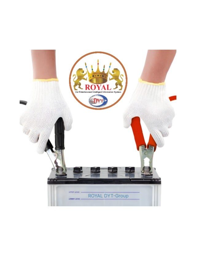 رويال - كابل معزز للسيارة شديد التحمل 2000 أمبير 3 أمتار 1.7 كجم، كابلات توصيل سلك طاقة معززة للبطارية، كابلات معززة للسيارات لبدء تشغيل البطاريات الميتة أو الضعيفة مع حقيبة حمل (أحمر وأسود) - Image 5