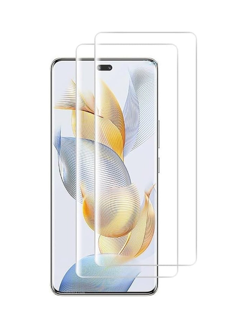 DUSALA For Honor 90 Pro Screen Protector UV Tempered Glass Full Cover the Screen 9H Hardness Anti-Scratch Anti-Shatter, Anti-Fingerprint Screen Protector for Honor 90 Pro 5G 2023 (UV Clear 2 Pack) - Image 1