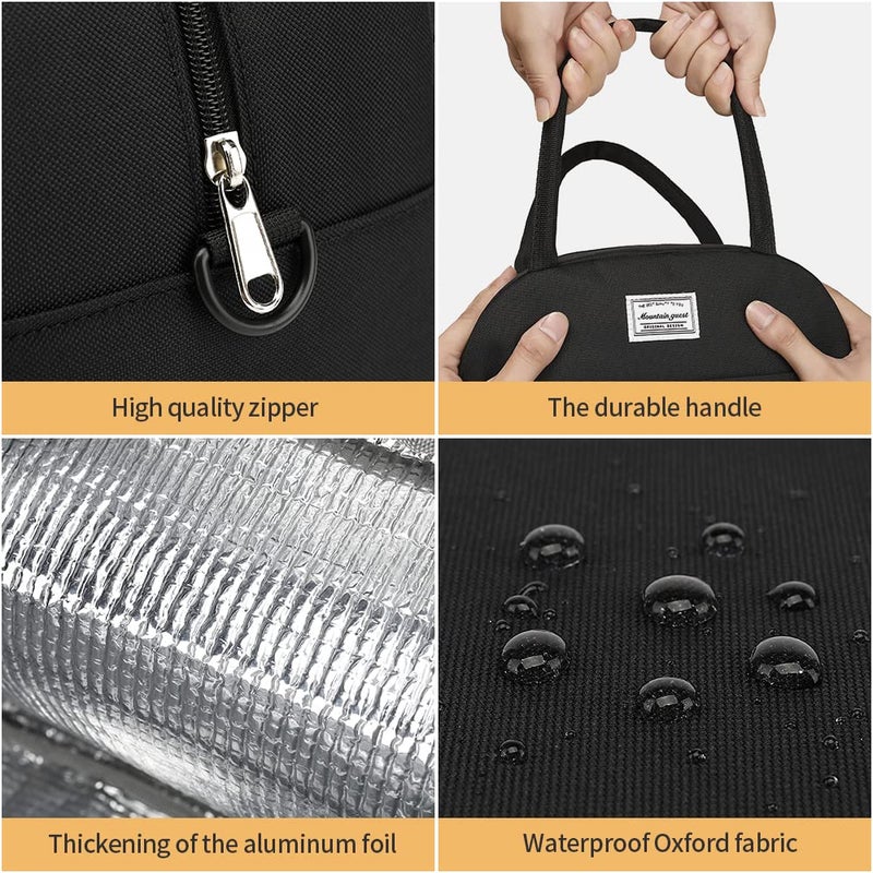Mountain guest lunch bag women & men,Insulated Cooler Lunch Box Adult Water Resistant Lunch tote bag Shoulder strap not included - Image 5