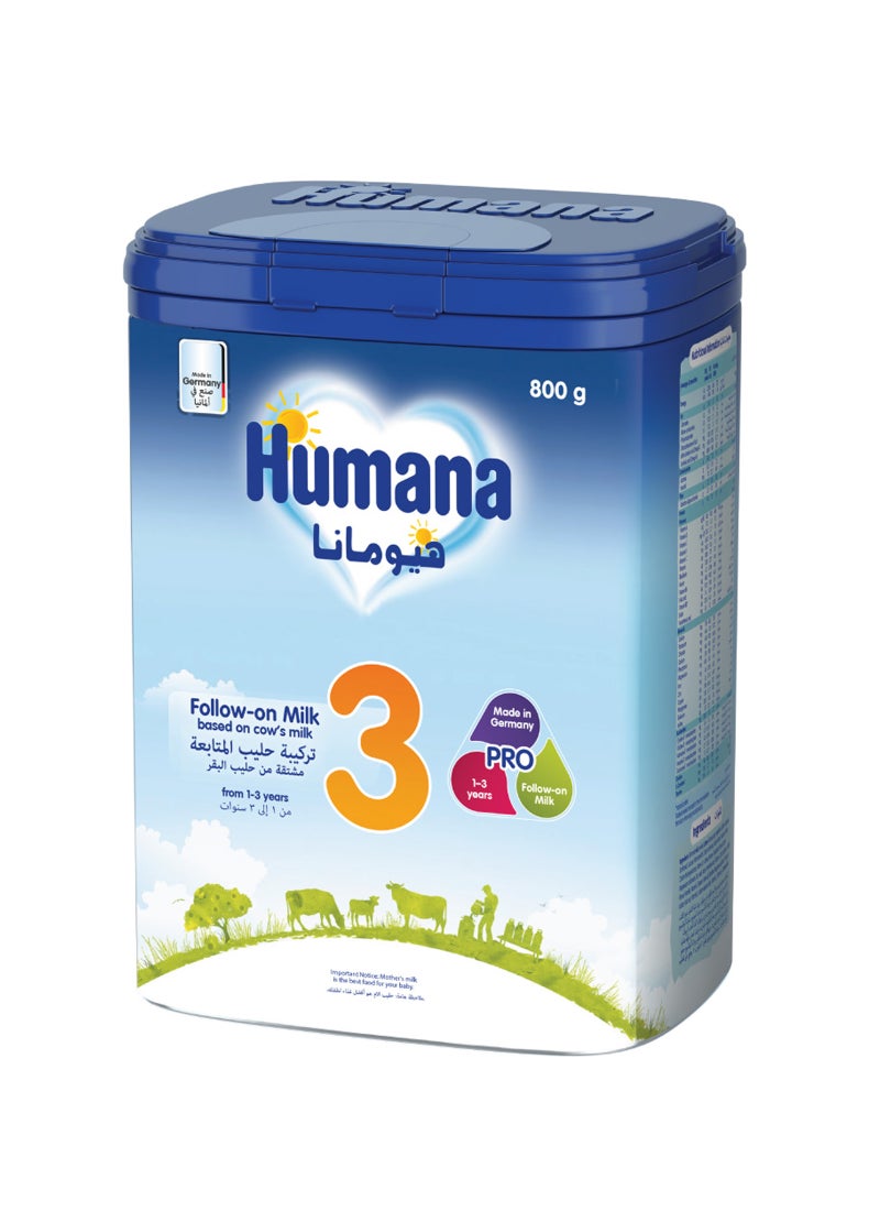Humana حليب أطفال بروبالانس المرحلة 3 غير معدّل وراثيًا 1-3 سنوات - Image 1