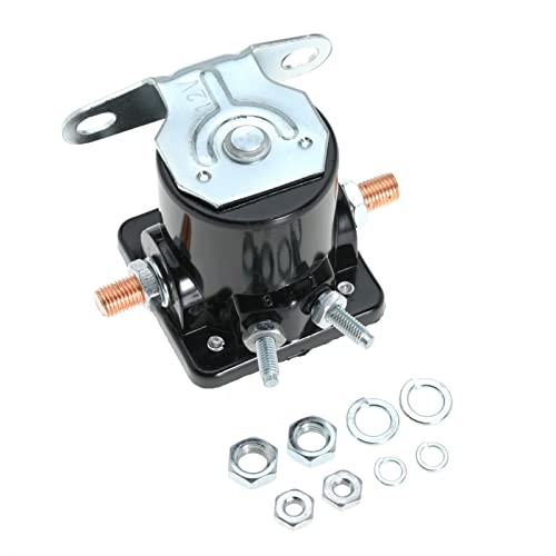 YRANZO 12V Heavy Duty Solenoid For Ford Replace Sw-3 SNL135 B-6A-11450A B6A-11002A B4TZ-11002-A D2AF11450AA 50-430 C6AF C7AF C9AF C3912 SS581T 4 Terminal Hot Rod Starter Relay Solenoid - Image 2