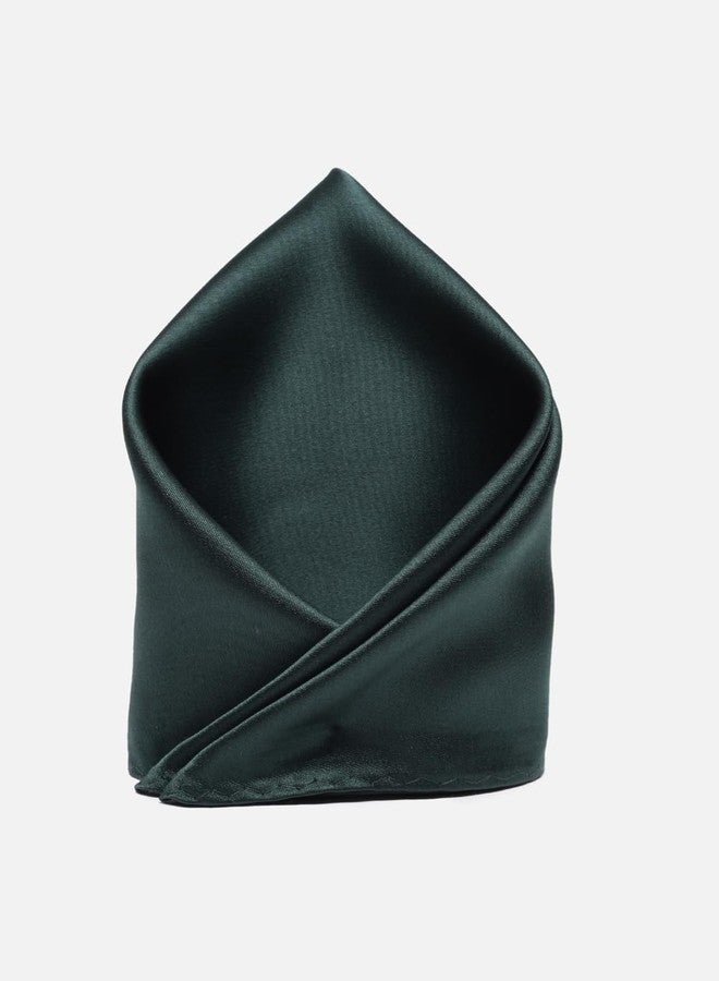 Van Heusen Men Green Party Tie Pocket Square And Cufflink - Image 3