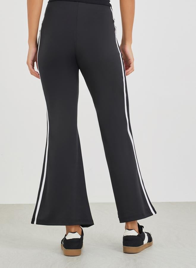 Styli Styli Fit and Flare Leggings with Side Stripes  - Image 4