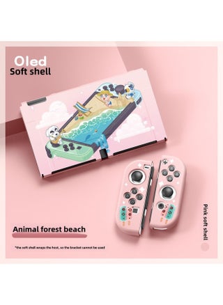Nintendo Switch Oled TPU Matte Protective Case Embossed Color Printing Split Soft Case-Product Color:Animal Mori Friends Beach - pzsku/Z693076493CF0345681AFZ/45/1746769564/c3e1d3ef-92c2-43a5-be05-4bcd2d77b45b