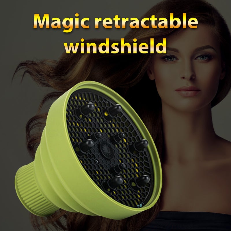 Collapsible Hair Dryer Diffuser Attachment Ionic Blow Dryer Quick Drying Portable Travel Folding Lightweight Silicone Diffuser Salon Hairstyling Accessory - Image 5