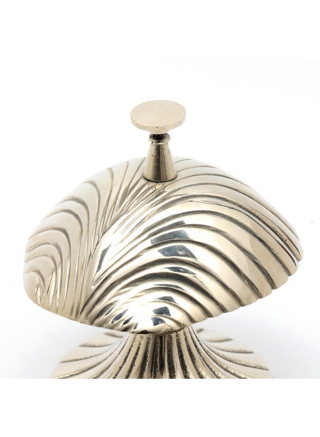 TrenDec Mushroom Look Desk Bell in Nickel Finish, Lightweight 0.220g | Elegant Aluminium Bell for Reception | Hotels and Home Décor | Reception Areas | Hospitals | Warehouses- 4.25 x 3.75 x 4.25 Inch - Image 5