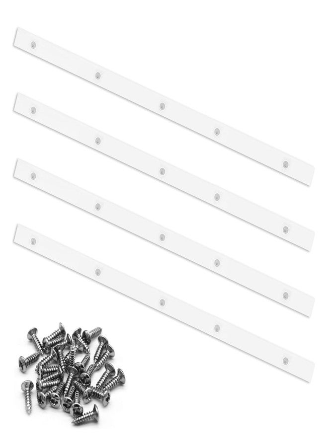 FixlyFido Crosscut Sled for Table Saw - Premium UHMW Plastic - 3/4" X 3/8" X 17" - Predrilled Holes and Screws - Ideal for U Tracks, Woodworking, Miter Slots, Router Table, Bandsaws - 4 Bars Included - Image 1