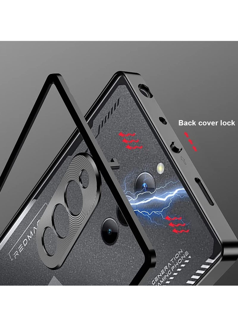 SYOSI - Red Magic 8 Pro/8S Pro Case, Metal Frame and Clear Tempered Glass Back, Shockproof Camera Protection, Cover for Redmagic 8 Pro/8S Pro - Image 1