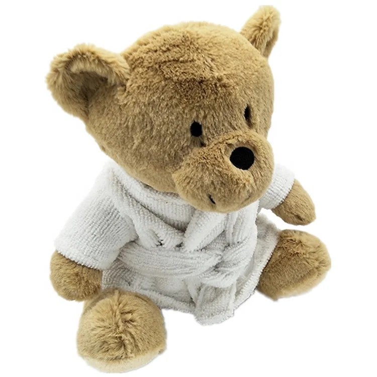 Y&D Fast-Drying Plush Bathrobe Bear – Ultra-Soft Stuffed Animal Toy for Hotel Guests & Spa Gifts - Image 4