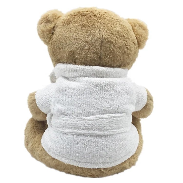 Y&D Fast-Drying Plush Bathrobe Bear – Ultra-Soft Stuffed Animal Toy for Hotel Guests & Spa Gifts - Image 3