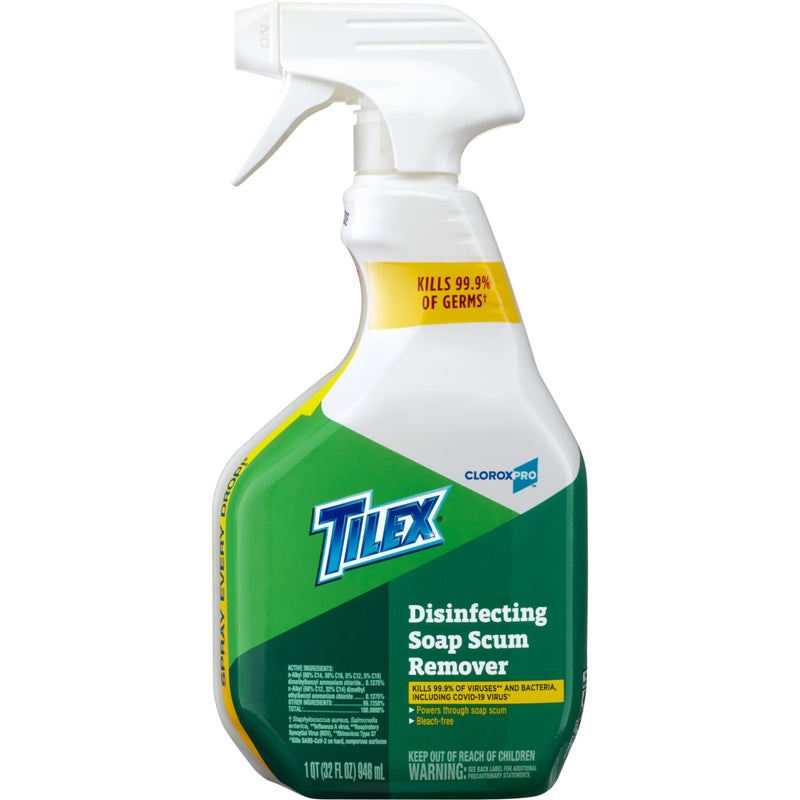 CloroxPro Tilex Disinfecting Soap Scum Remover Spray, 32 Fluid Ounces (Package May Vary) - Image 1