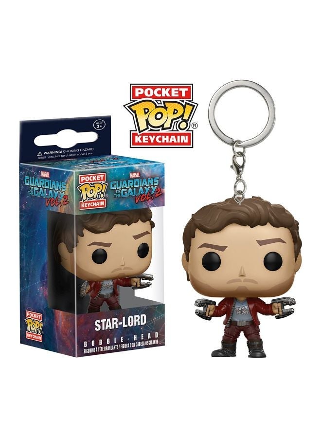 NIBEMINENT Pop! Marvel Star-Lord Figure Toy Keychain Brown/Beige/Grey - Image 2