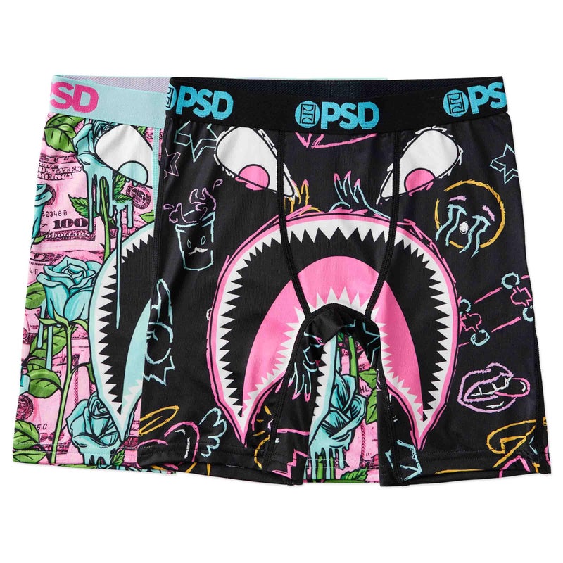 PSD Boys Boxer Briefs â€“ Warface Glow 2-Pack, Comfortable Breathable Underwear for Boys, Large - Image 1