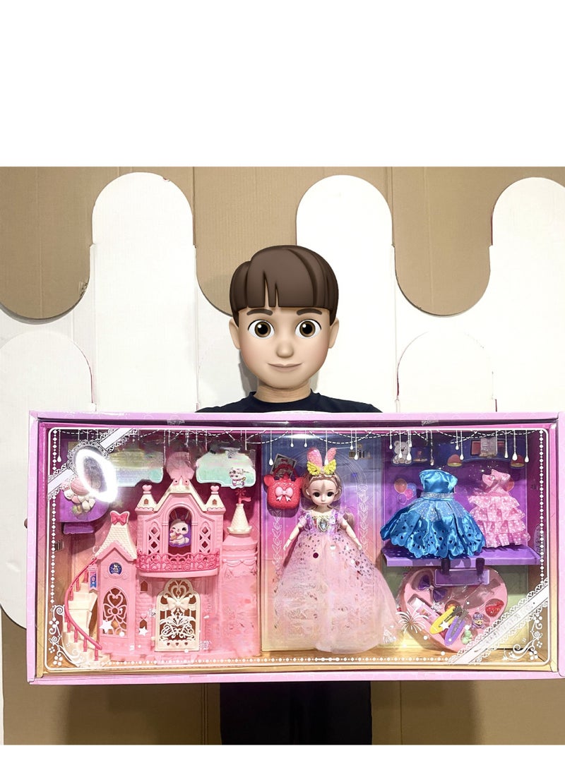 Girl Dress Up Castle Princess Children's Toy Set Gift Box - Image 2