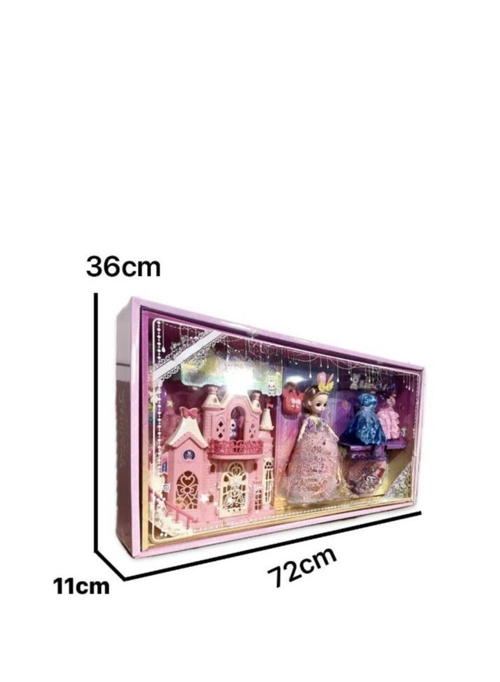 Girl Dress Up Castle Princess Children's Toy Set Gift Box - Image 3