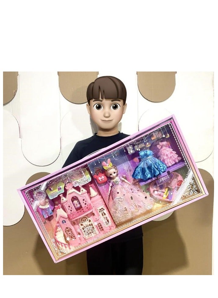 Girl Dress Up Castle Princess Children's Toy Set Gift Box - Image 5