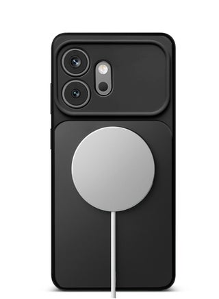 Honor 600 5G 2026 Premium Liquid Silicone Compatible With Thin Magsafe Ring Case Cover (MCMPMN) - Black - view 3