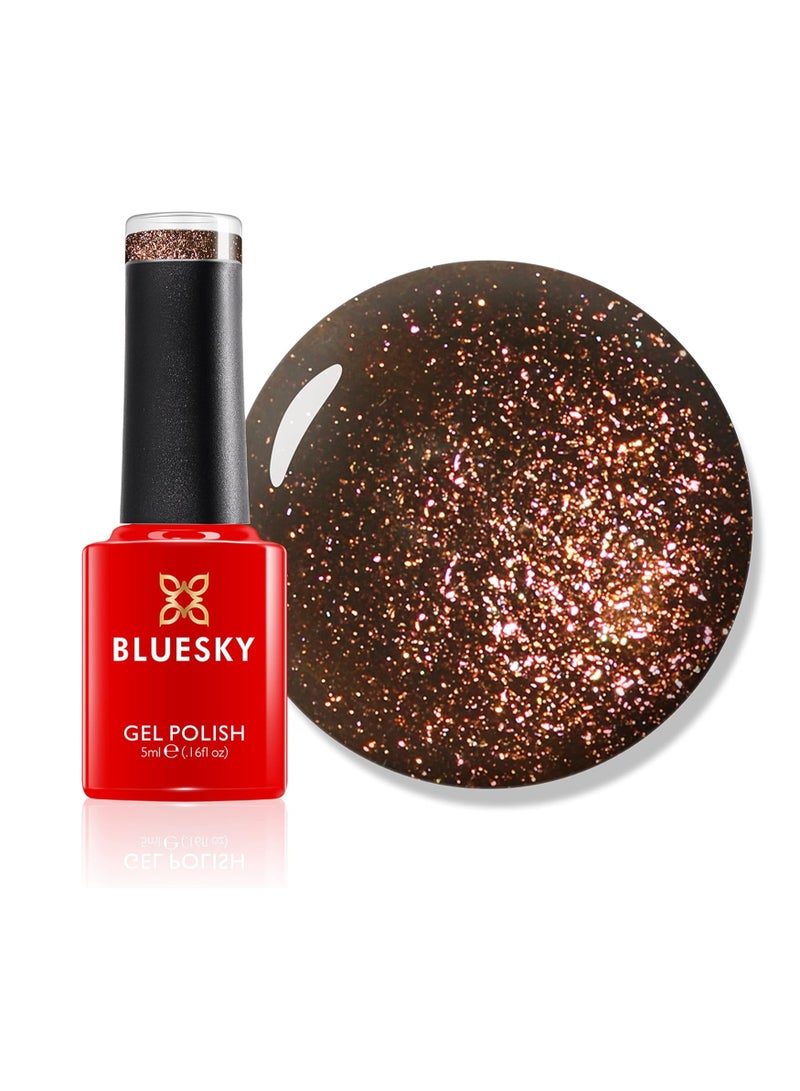 Bluesky Gel Nail Polish Frosty Chocolate Mini JQ1 Brown Chocolate Coffee Long Lasting Chip Resistant 5ml Requires Drying Under UV LED Lamp - Image 1