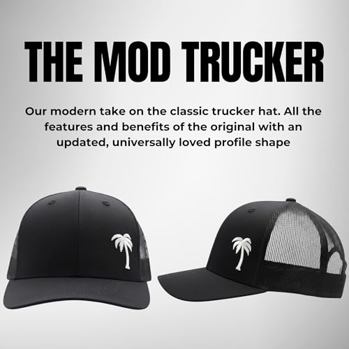LINDO Trucker Hat [ Palm Tree - Black ] - Image 2