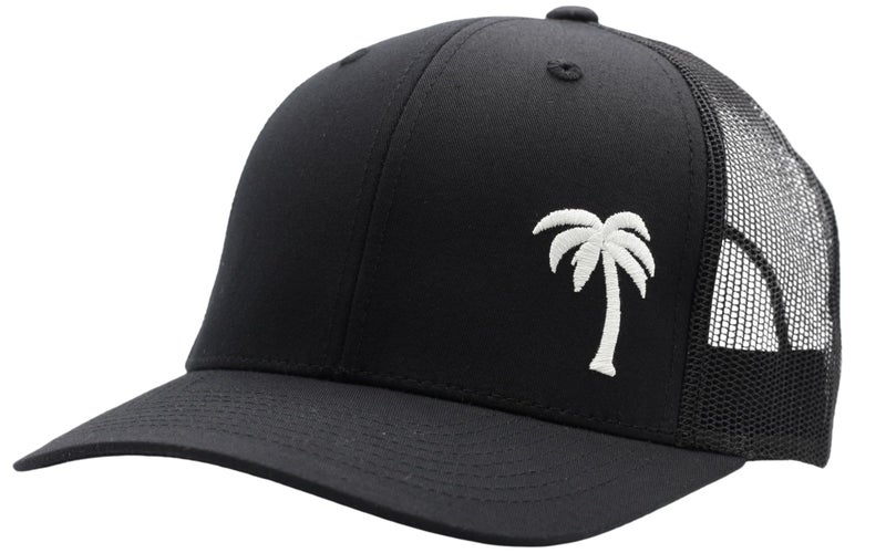 LINDO Trucker Hat [ Palm Tree - Black ] - Image 1