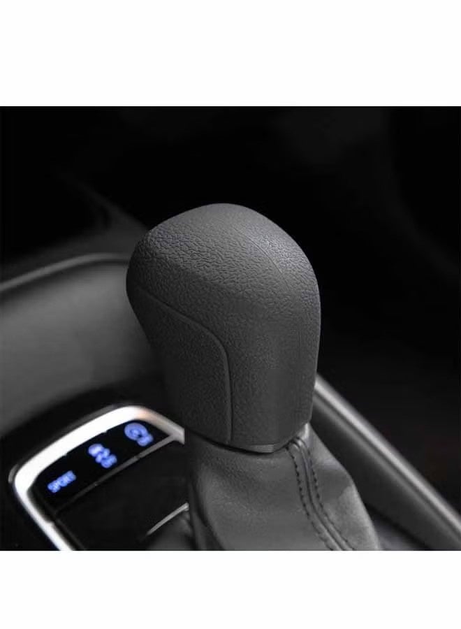 YJ 2PCS Car Gear Shift Knob Cover, Gear Shift Knob Cover Car Protect Accessories, Car Shift Protector Cover Protector, Silicone Automatic Gear Shift Knob Cover Universal for Most Cars - Image 2