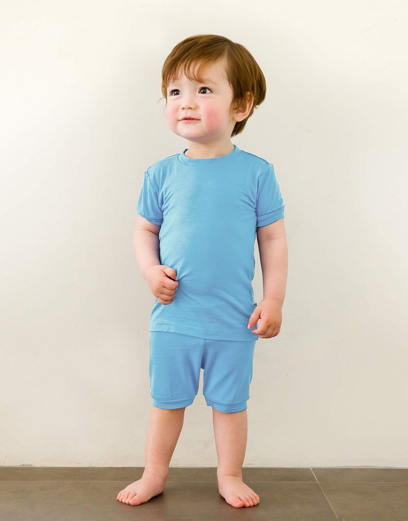 VAENAIT BABY Infant Kids Toddler Short Sleeve Sleepwear Pajamas 2pcs Set Colorful Sky XS - Image 2