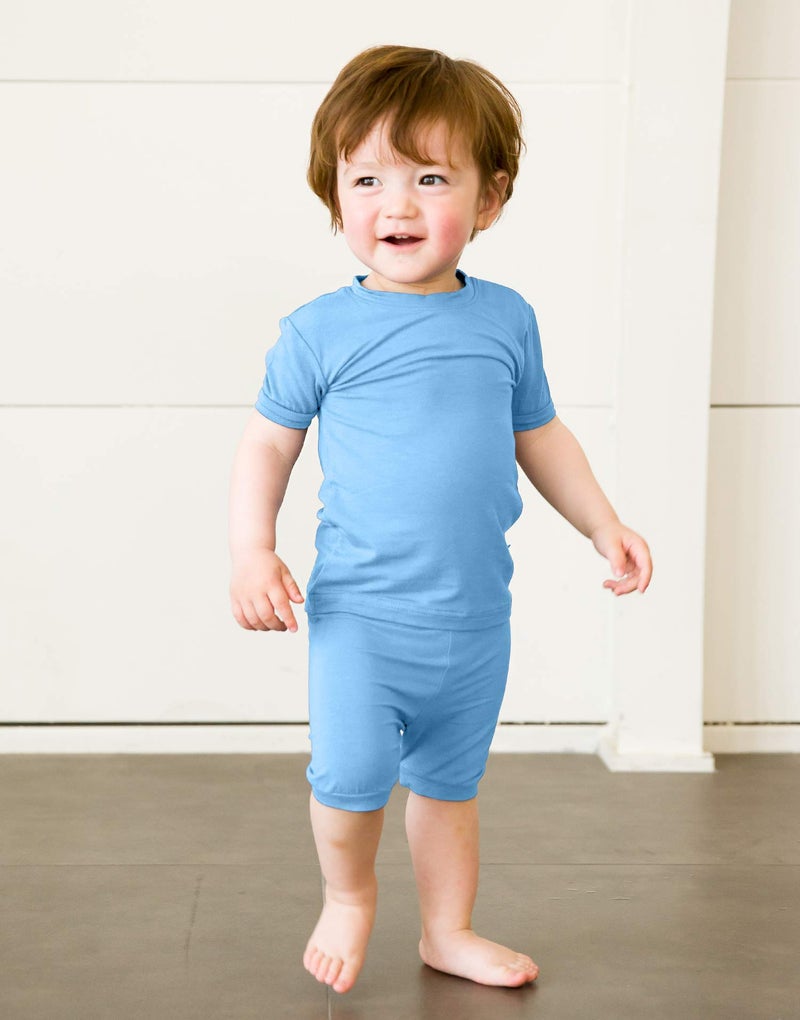 VAENAIT BABY Infant Kids Toddler Short Sleeve Sleepwear Pajamas 2pcs Set Colorful Sky XS - Image 3