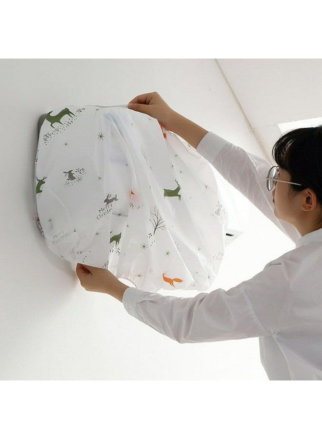 justone choice Polyester 1 To 1.5 Ton Air Conditioner Cover Waterproof Folding Ac Cover For Split Ac Dust-Proof Household Basic Anti-Dirty Daily Vintage Home Protective (110 X 33 X 13 ) - Image 3