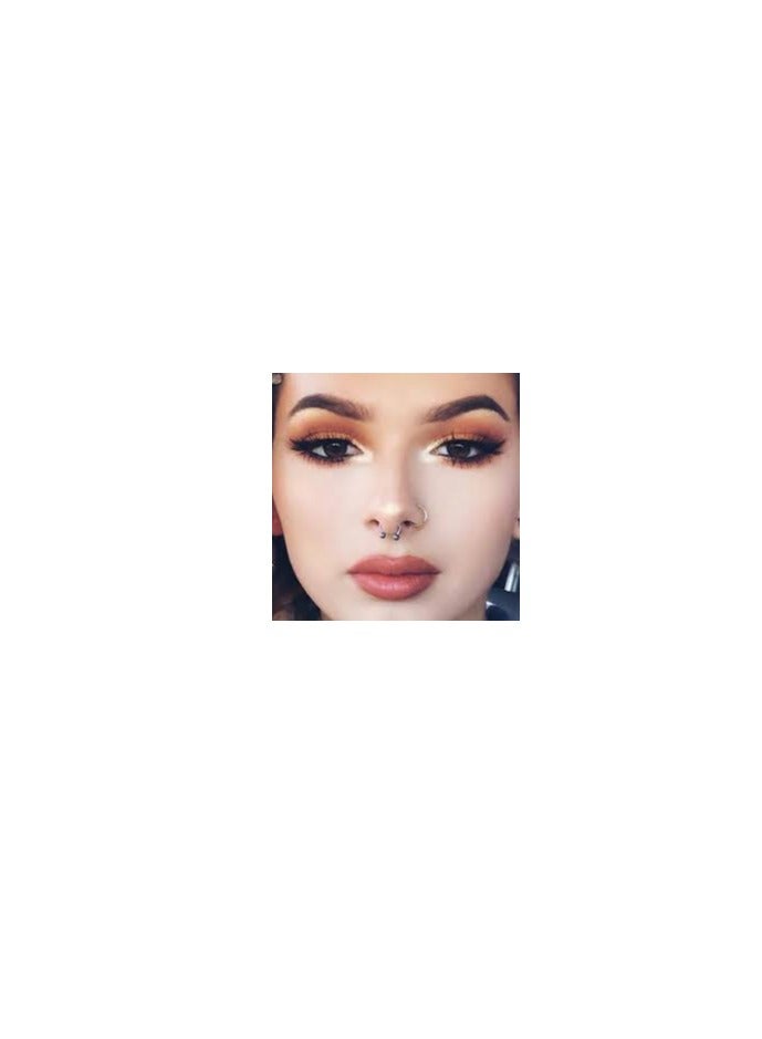 BForbidden Body Jewelry Horseshoe Septum Rings Internally Threaded Small Nose Hoop Surgical Steel 2 pieces