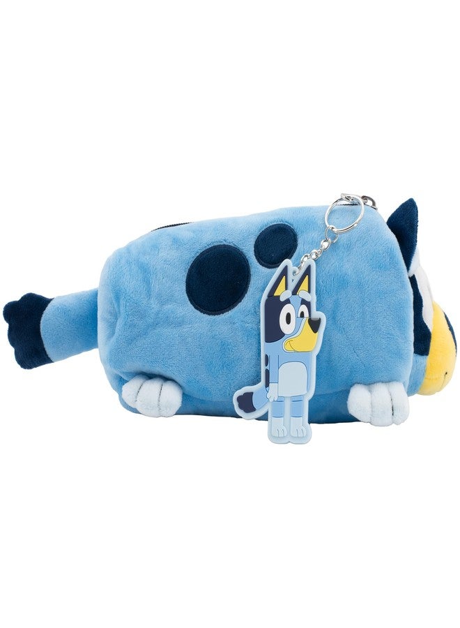 Accessory Innovations AI ACCESSORY INNOVATIONS Bluey Soft Plush Multi-Function Storage Case, Kids Plush Bag Charm with 3D Features, Blue - Image 3