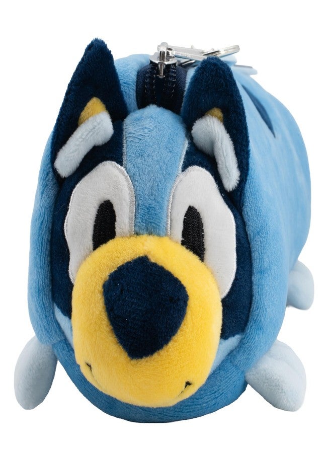 Accessory Innovations AI ACCESSORY INNOVATIONS Bluey Soft Plush Multi-Function Storage Case, Kids Plush Bag Charm with 3D Features, Blue - Image 2
